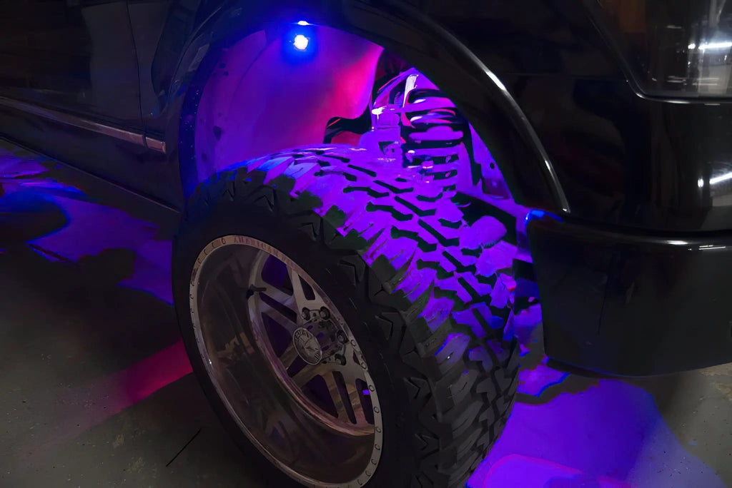 Bluetooth + RF ColorSHIFT Underbody Wheel Well Rock Light Kit - 4 PCS by Oracle Lighting