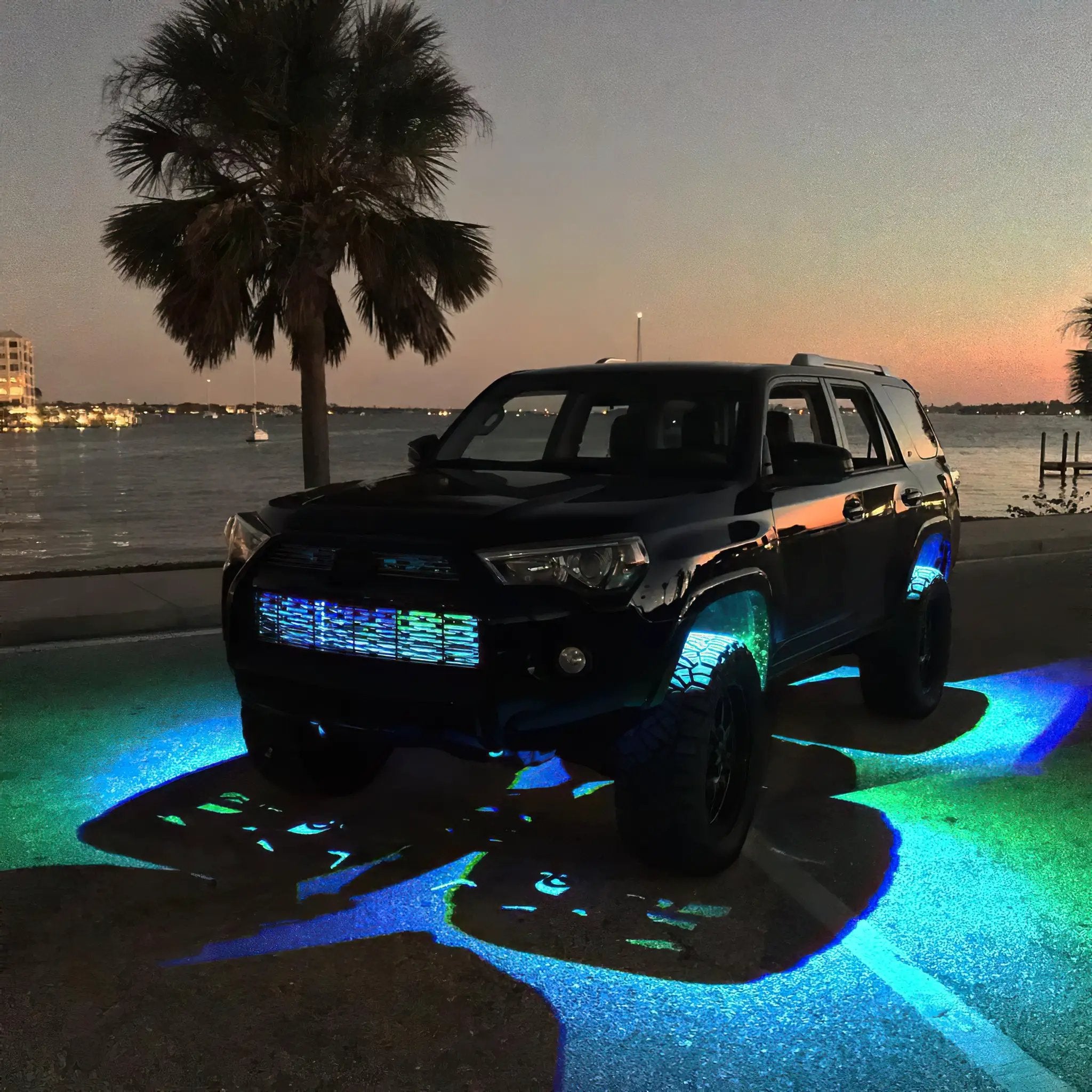 Bluetooth + RF ColorSHIFT Underbody Wheel Well Rock Light Kit - 4 PCS by Oracle Lighting