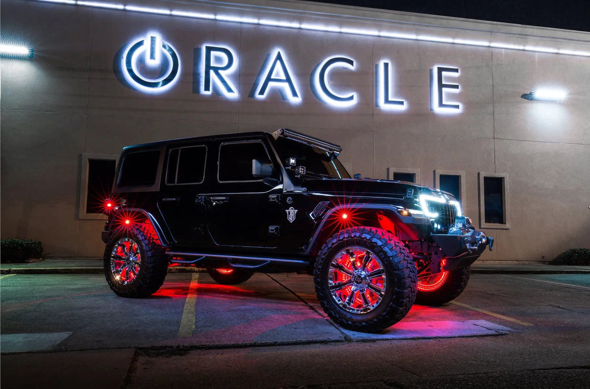 Bluetooth + RF ColorSHIFT Underbody Wheel Well Rock Light Kit - 4 PCS by Oracle Lighting