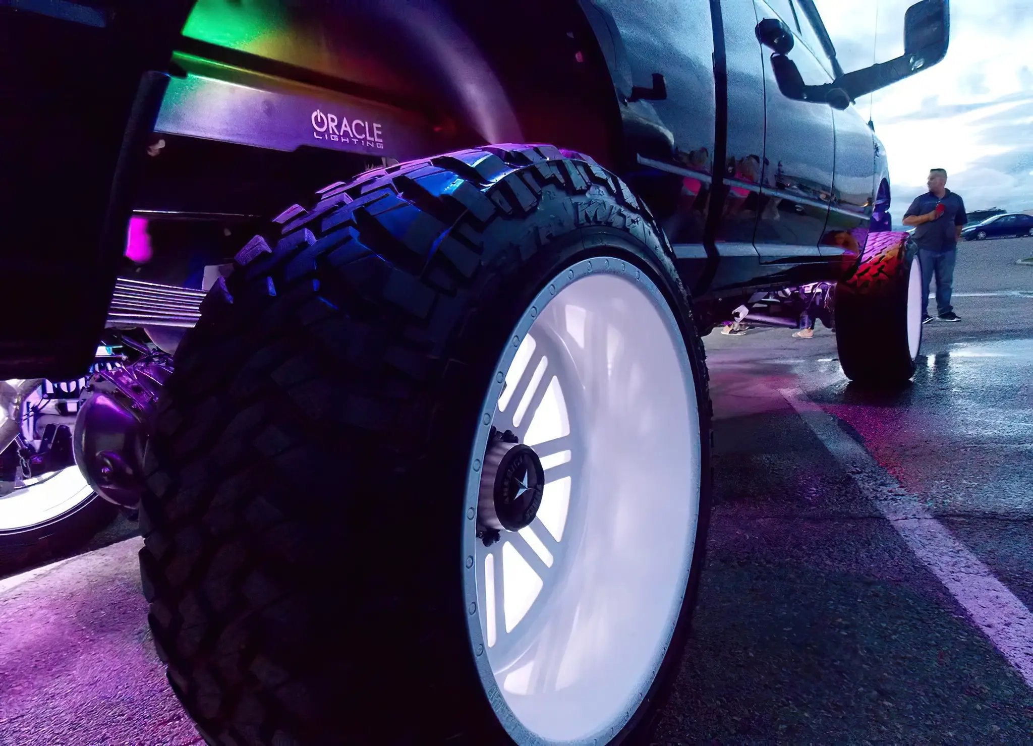 Bluetooth + RF ColorSHIFT Underbody Wheel Well Rock Light Kit - 4 PCS by Oracle Lighting