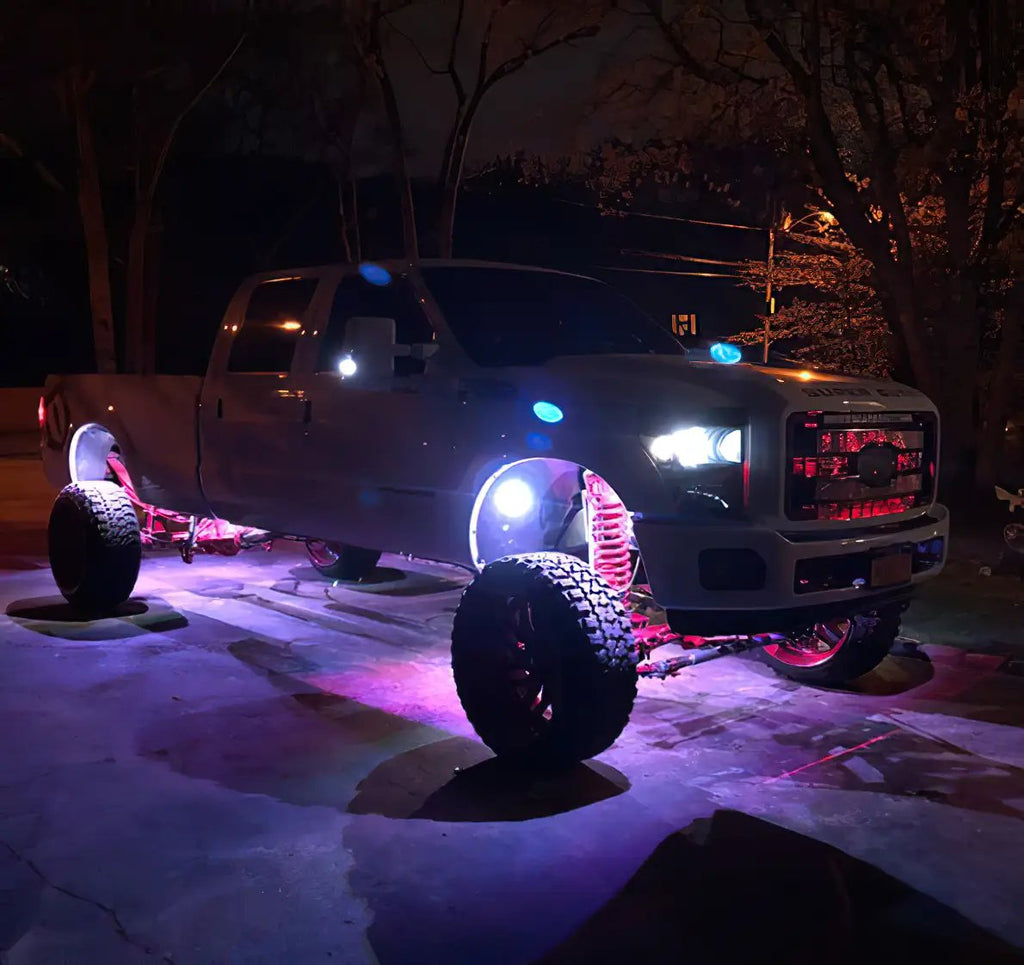 Bluetooth + RF ColorSHIFT Underbody Wheel Well Rock Light Kit - 4 PCS by Oracle Lighting
