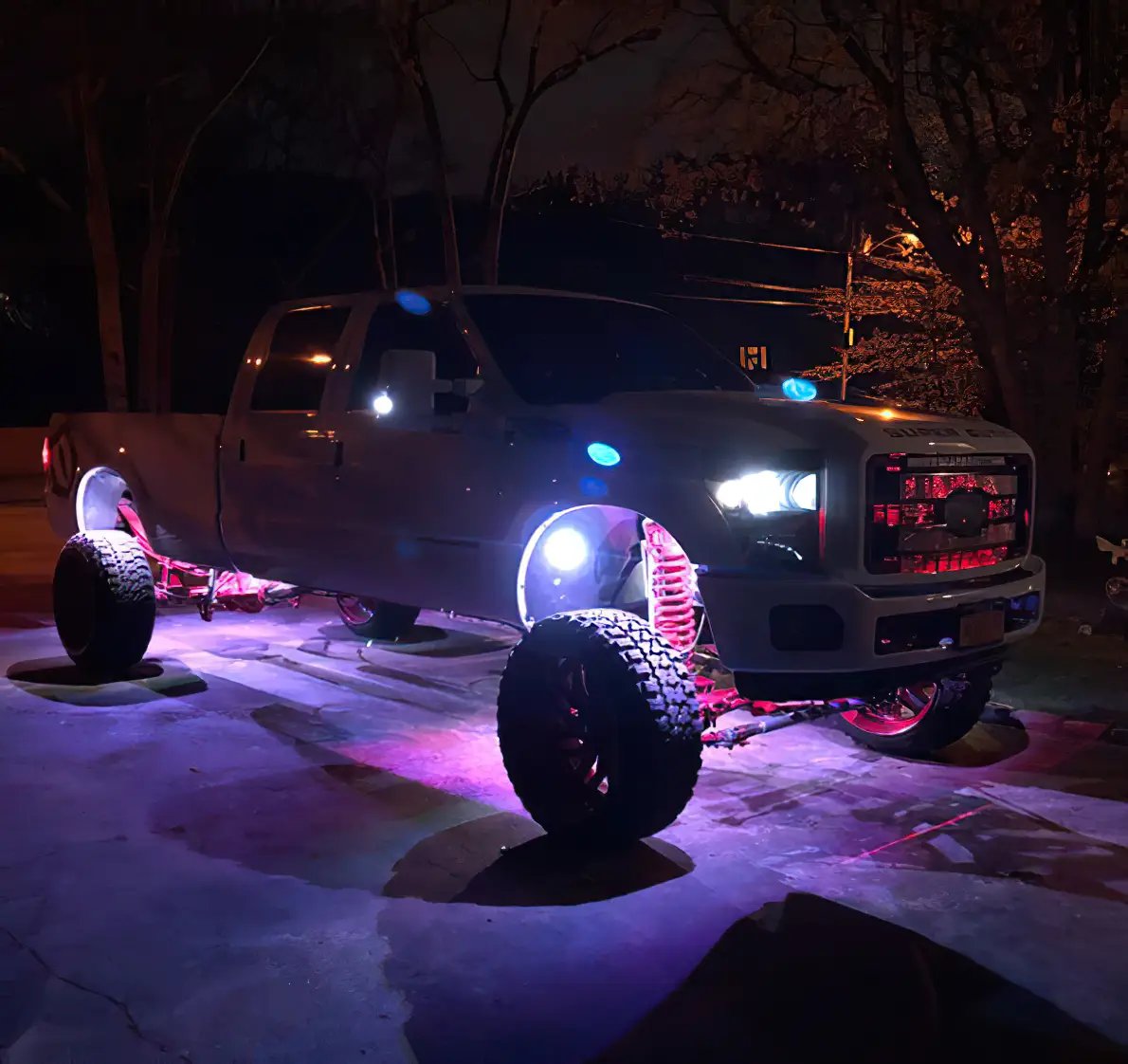 Bluetooth + RF ColorSHIFT Underbody Wheel Well Rock Light Kit - 4 PCS by Oracle Lighting