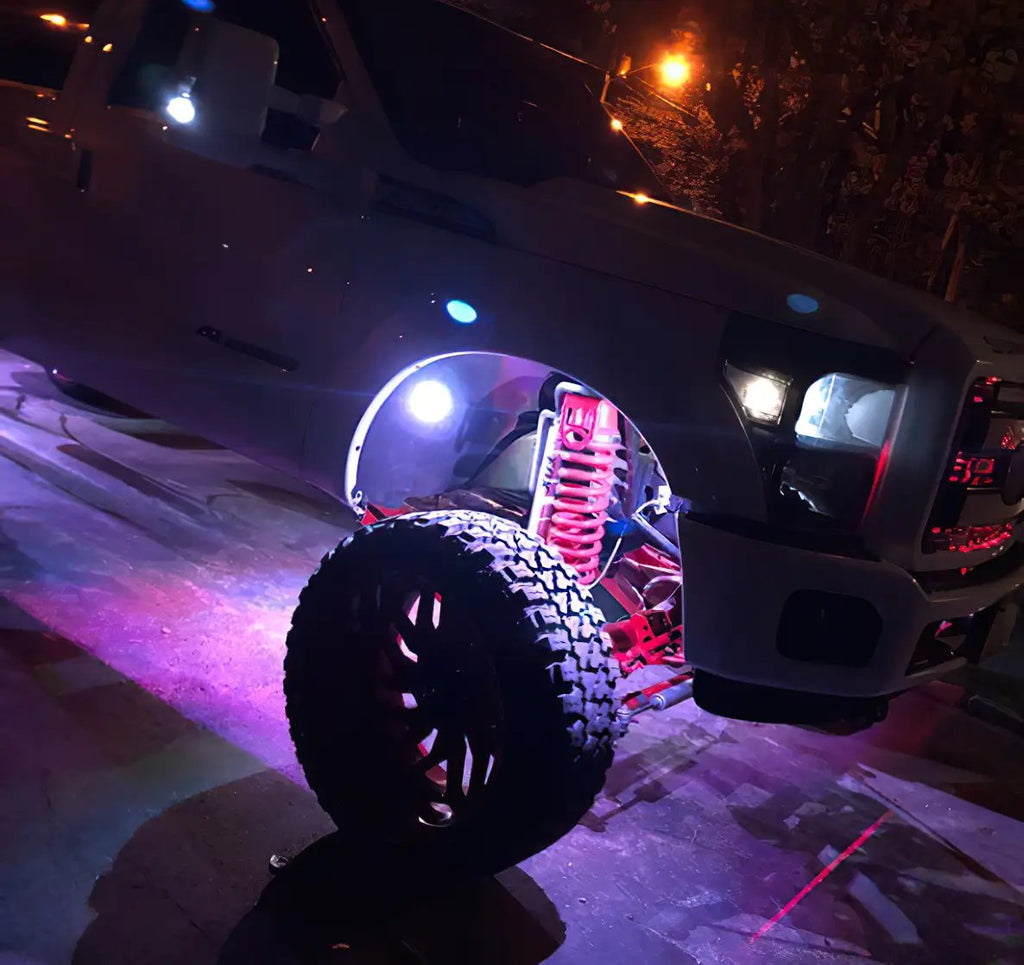 Bluetooth + RF ColorSHIFT Underbody Wheel Well Rock Light Kit - 4 PCS by Oracle Lighting