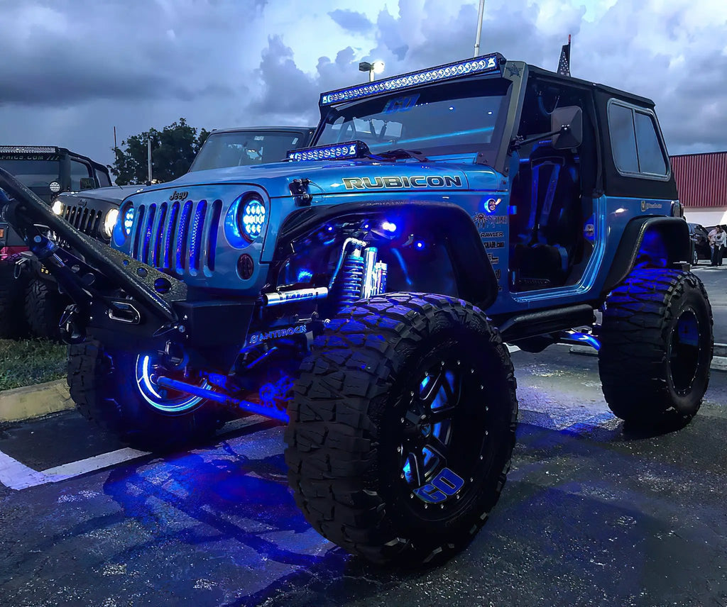 Bluetooth + RF ColorSHIFT Underbody Wheel Well Rock Light Kit - 4 PCS by Oracle Lighting