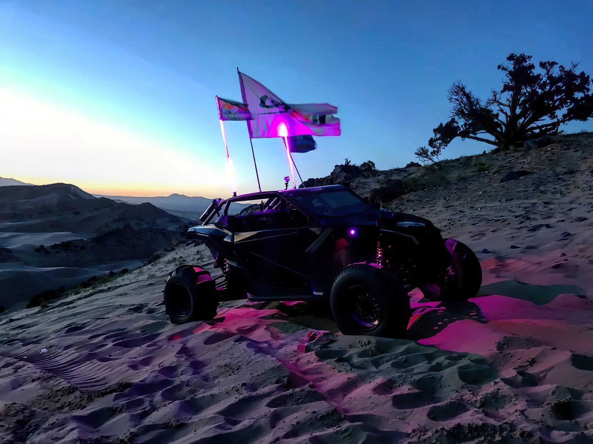 Bluetooth + RF ColorSHIFT Underbody Wheel Well Rock Light Kit - 4 PCS by Oracle Lighting