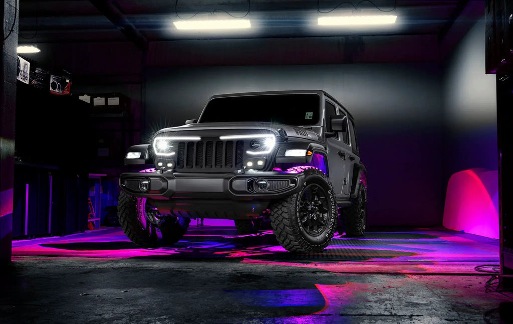 Bluetooth + RF ColorSHIFT Underbody Wheel Well Rock Light Kit - 4 PCS by Oracle Lighting