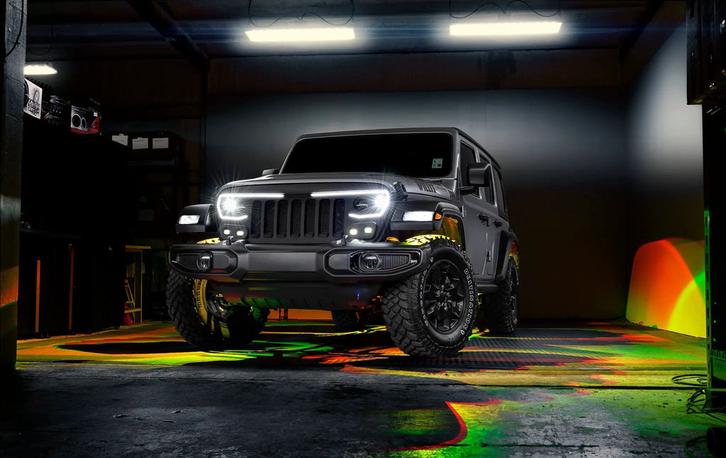 Bluetooth + RF ColorSHIFT Underbody Wheel Well Rock Light Kit - 4 PCS by Oracle Lighting