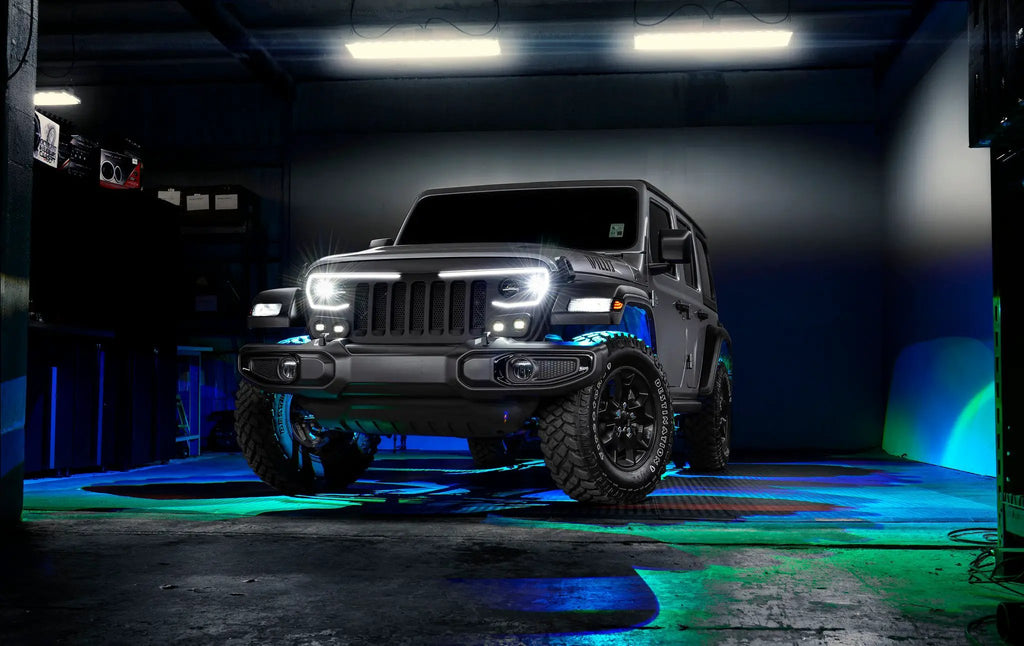 Bluetooth + RF ColorSHIFT Underbody Wheel Well Rock Light Kit - 4 PCS by Oracle Lighting