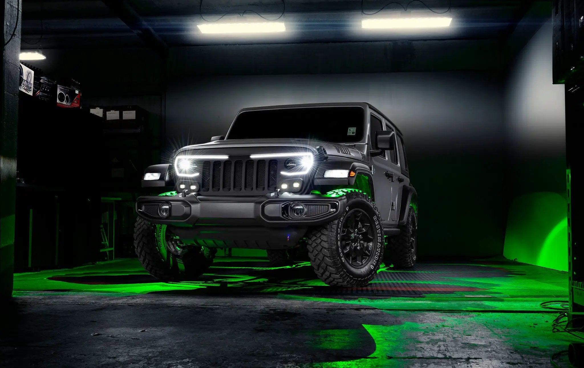 Bluetooth + RF ColorSHIFT Underbody Wheel Well Rock Light Kit - 4 PCS by Oracle Lighting