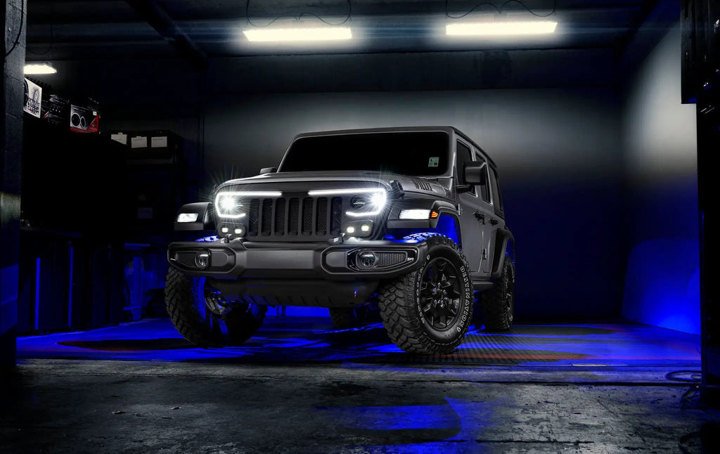 Bluetooth + RF ColorSHIFT Underbody Wheel Well Rock Light Kit - 4 PCS by Oracle Lighting