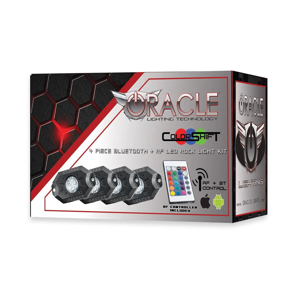 Bluetooth + RF ColorSHIFT Underbody Wheel Well Rock Light Kit - 4 PCS by Oracle Lighting