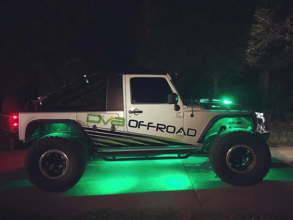 Bluetooth + RF ColorSHIFT Underbody Wheel Well Rock Light Kit - 8 PCS by Oracle Lighting