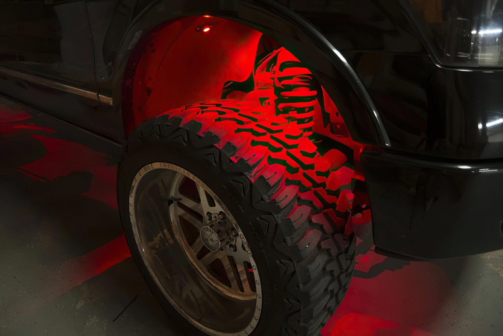 Bluetooth + RF ColorSHIFT Underbody Wheel Well Rock Light Kit - 8 PCS by Oracle Lighting