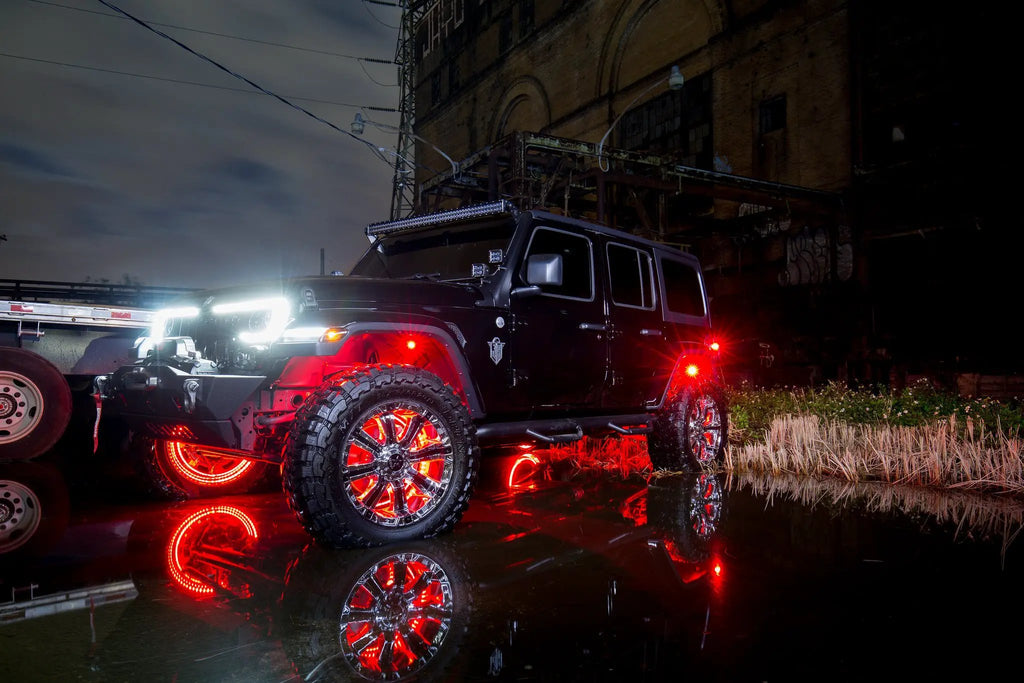 Bluetooth + RF ColorSHIFT Underbody Wheel Well Rock Light Kit - 8 PCS by Oracle Lighting