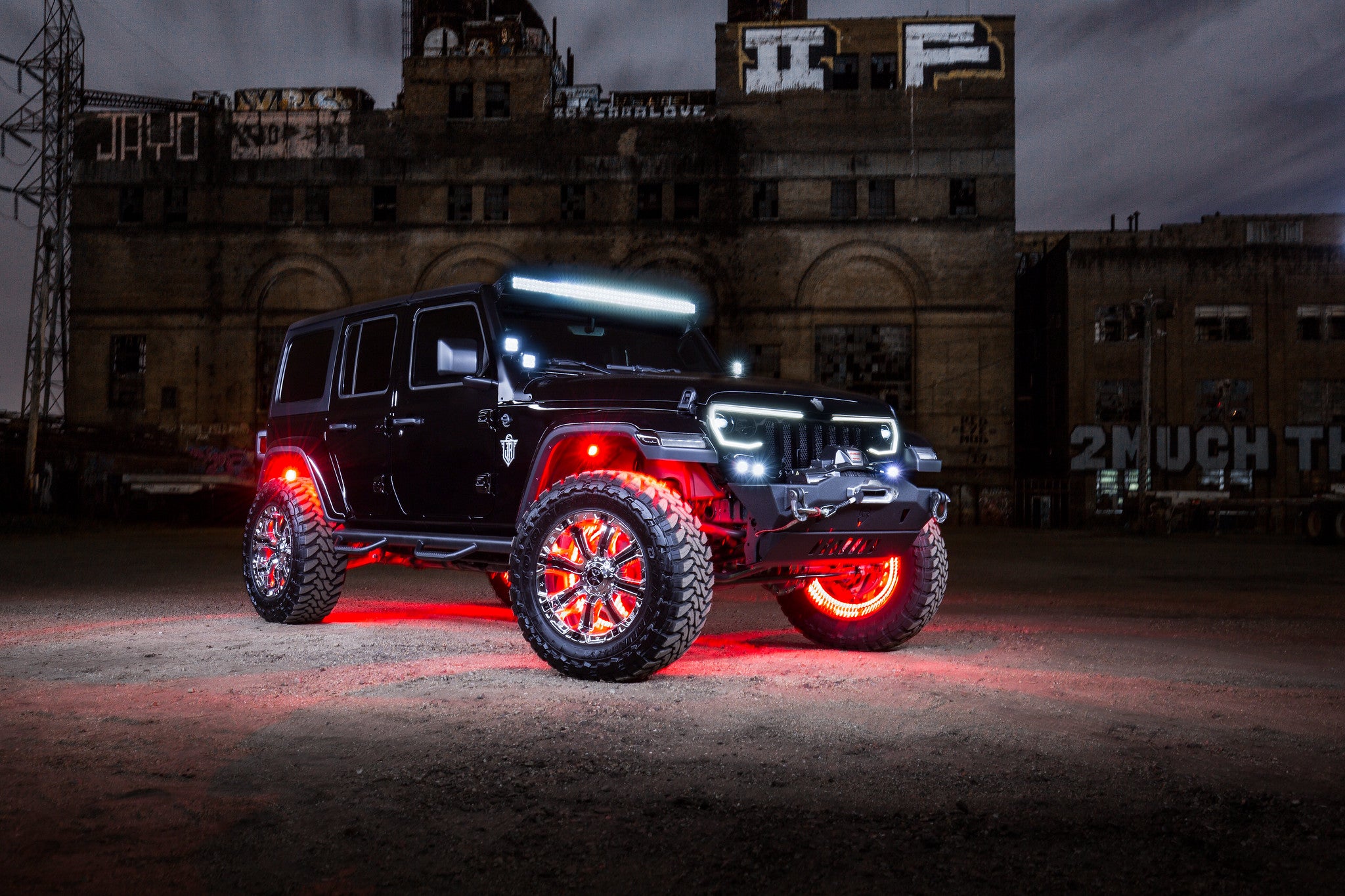 Bluetooth + RF ColorSHIFT Underbody Wheel Well Rock Light Kit - 8 PCS by Oracle Lighting