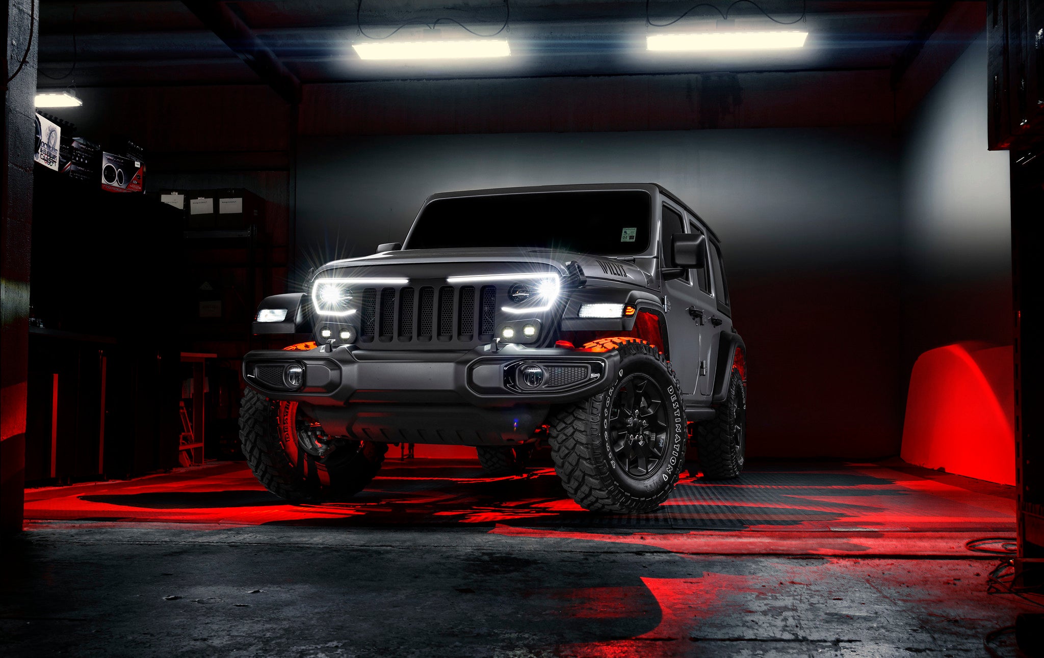 Bluetooth + RF ColorSHIFT Underbody Wheel Well Rock Light Kit - 8 PCS by Oracle Lighting