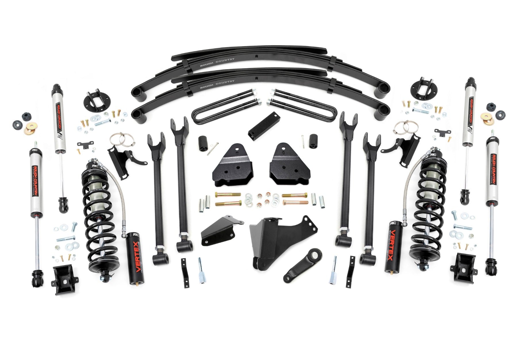 6 Inch Lift Kit | Diesel | 4 Link | RR Spring | C/O V2 | Ford F-250/F-350 Super Duty (05-07) by Rough Country