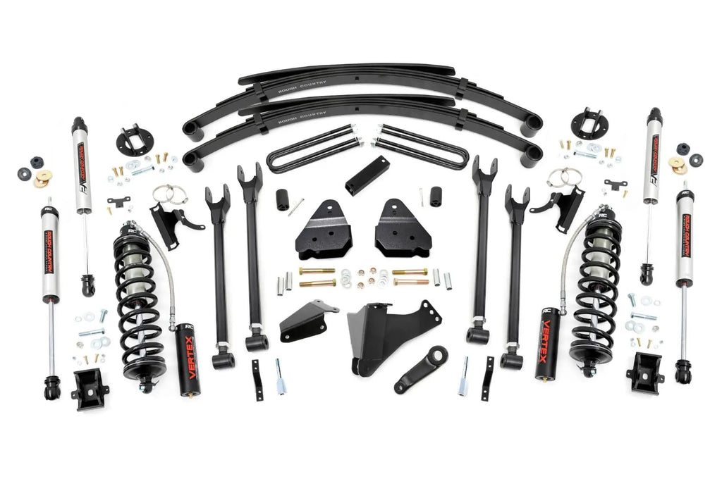 6 Inch Lift Kit | Gas | 4 Link | RR Spring | C/O V2 | Ford F-250/F-350 Super Duty (05-07) by Rough Country