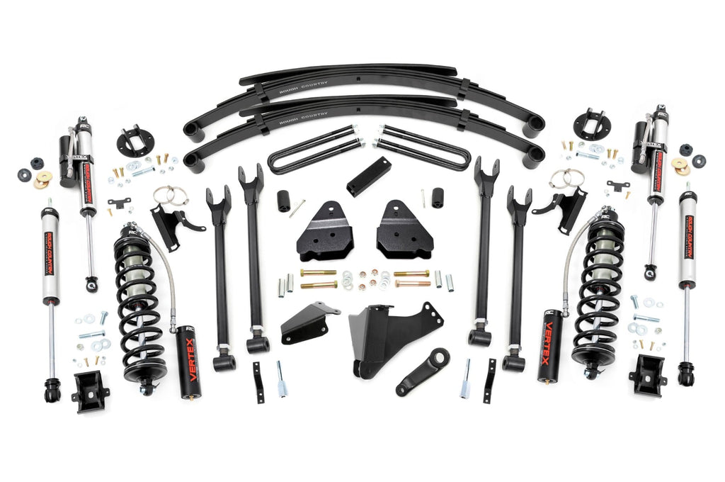 6 Inch Lift Kit | Gas | 4 Link | RR Spring | C/O Vertex | Ford F-250/F-350 Super Duty (05-07) by Rough Country