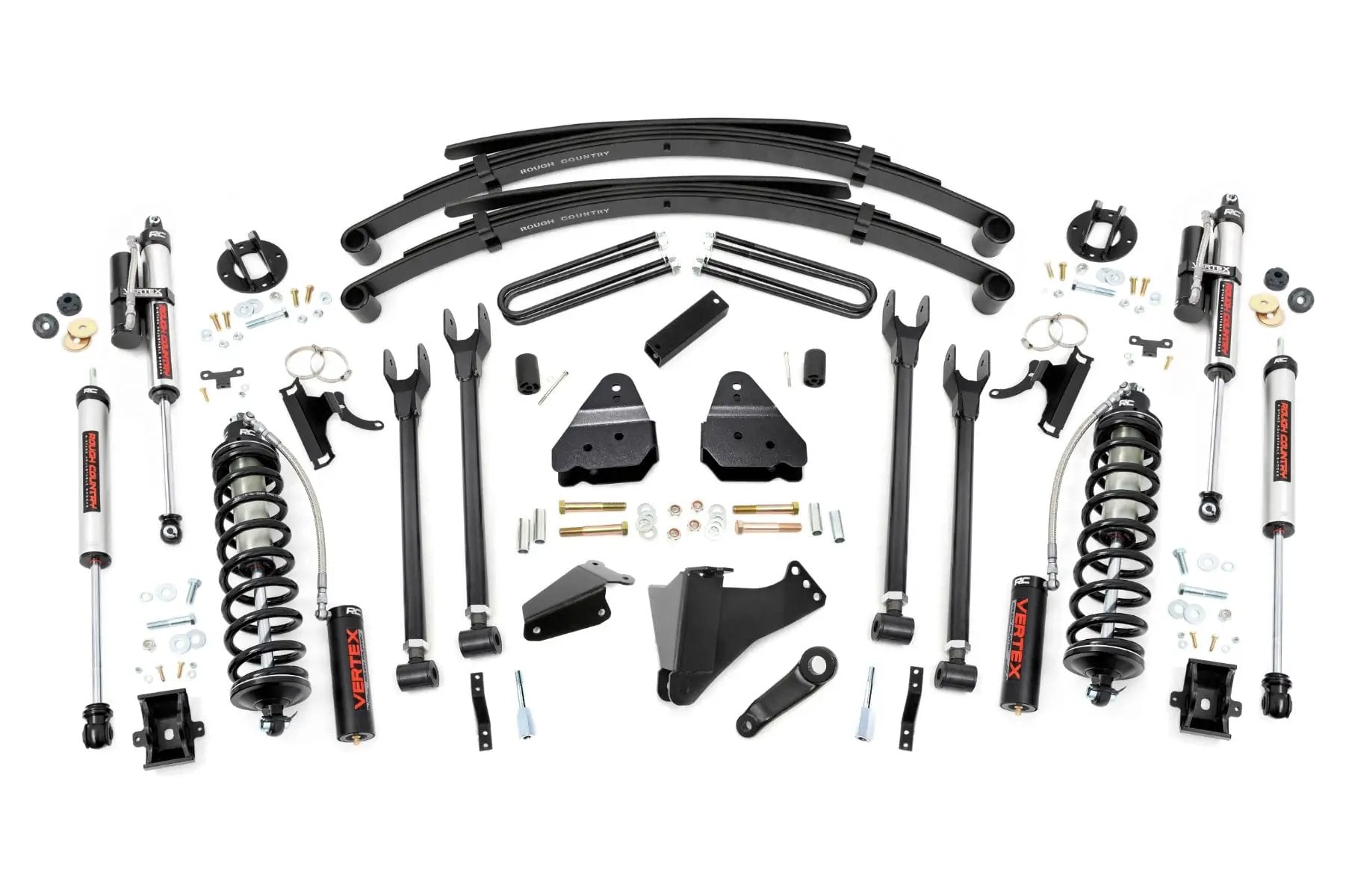 6 Inch Lift Kit | Gas | 4 Link | RR Spring | C/O Vertex | Ford F-250/F-350 Super Duty (05-07) by Rough Country