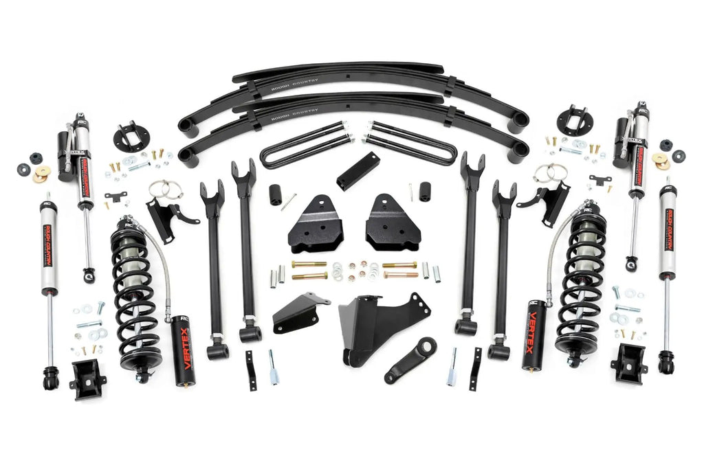 6 Inch Lift Kit | Gas | 4 Link | RR Spring | C/O Vertex | Ford F-250/F-350 Super Duty (05-07) by Rough Country