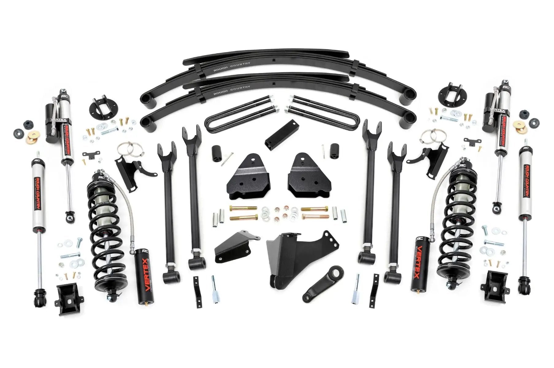 6 Inch Lift Kit | Diesel | 4 Link | RR Spring | C/O Vertex | Ford F-250/F-350 Super Duty (05-07) by Rough Country