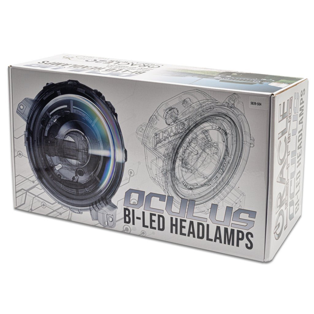 Oculus(tm) Bi-LED Projector Headlights - Satin Silver by Oracle Lighting