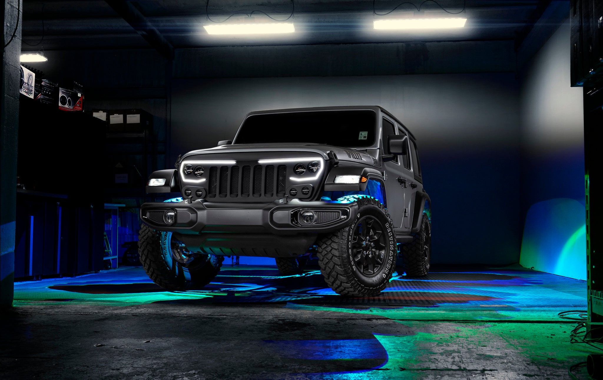 VECTOR(tm) Series Full LED Grill for the Jeep Wrangler JL / Gladiator JT by Oracle Lighting
