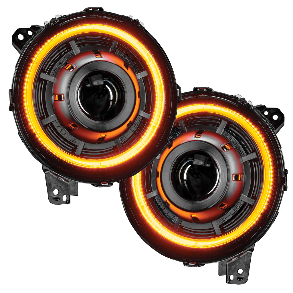 Oculus(TM) Switchback Bi-LED Projector Headlights -Jeep Wrangler JL/Gladiator JT by Oracle Lighting