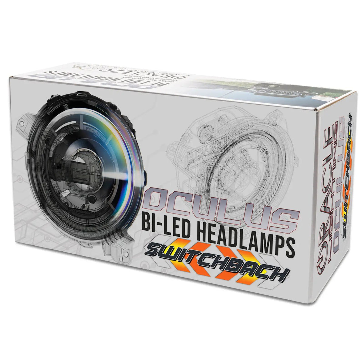 Oculus(TM) Switchback Bi-LED Projector Headlights -Jeep Wrangler JL/Gladiator JT by Oracle Lighting