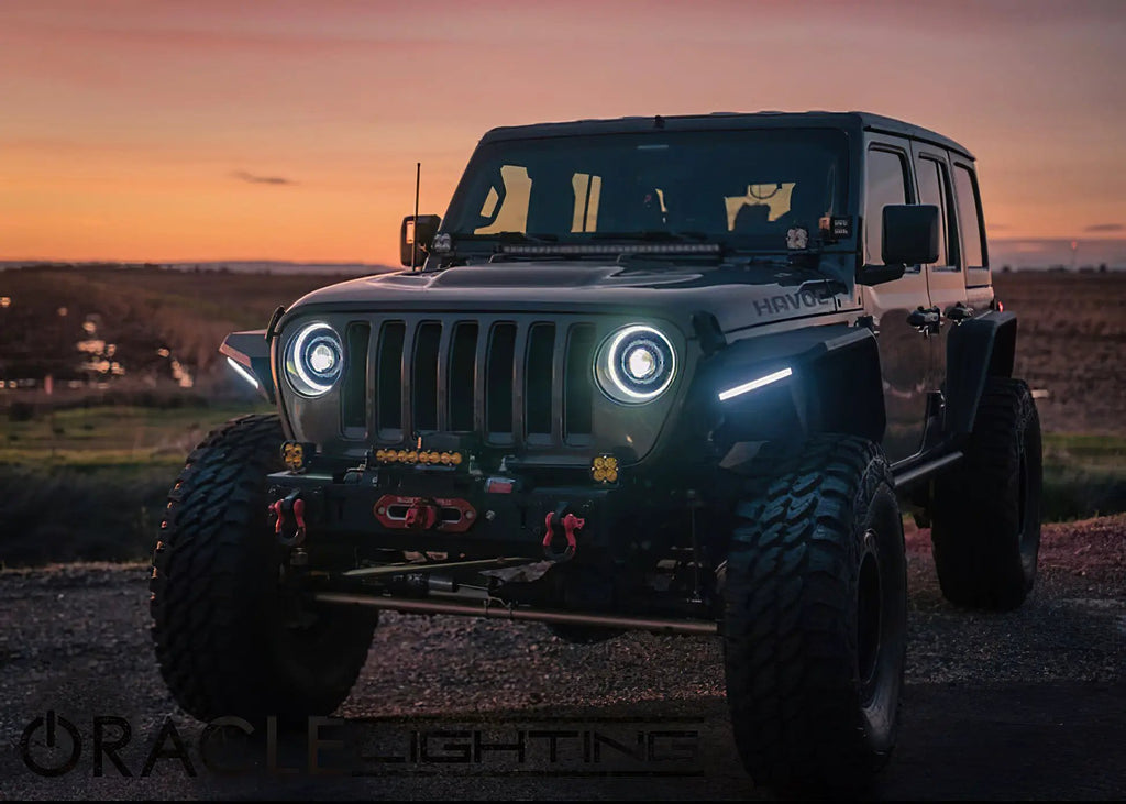 Oculus(TM) Switchback Bi-LED Projector Headlights -Jeep Wrangler JL/Gladiator JT by Oracle Lighting