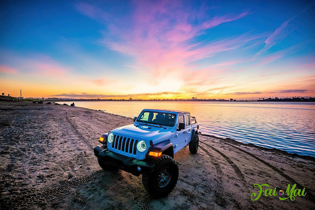 Oculus(TM) Switchback Bi-LED Projector Headlights -Jeep Wrangler JL/Gladiator JT by Oracle Lighting