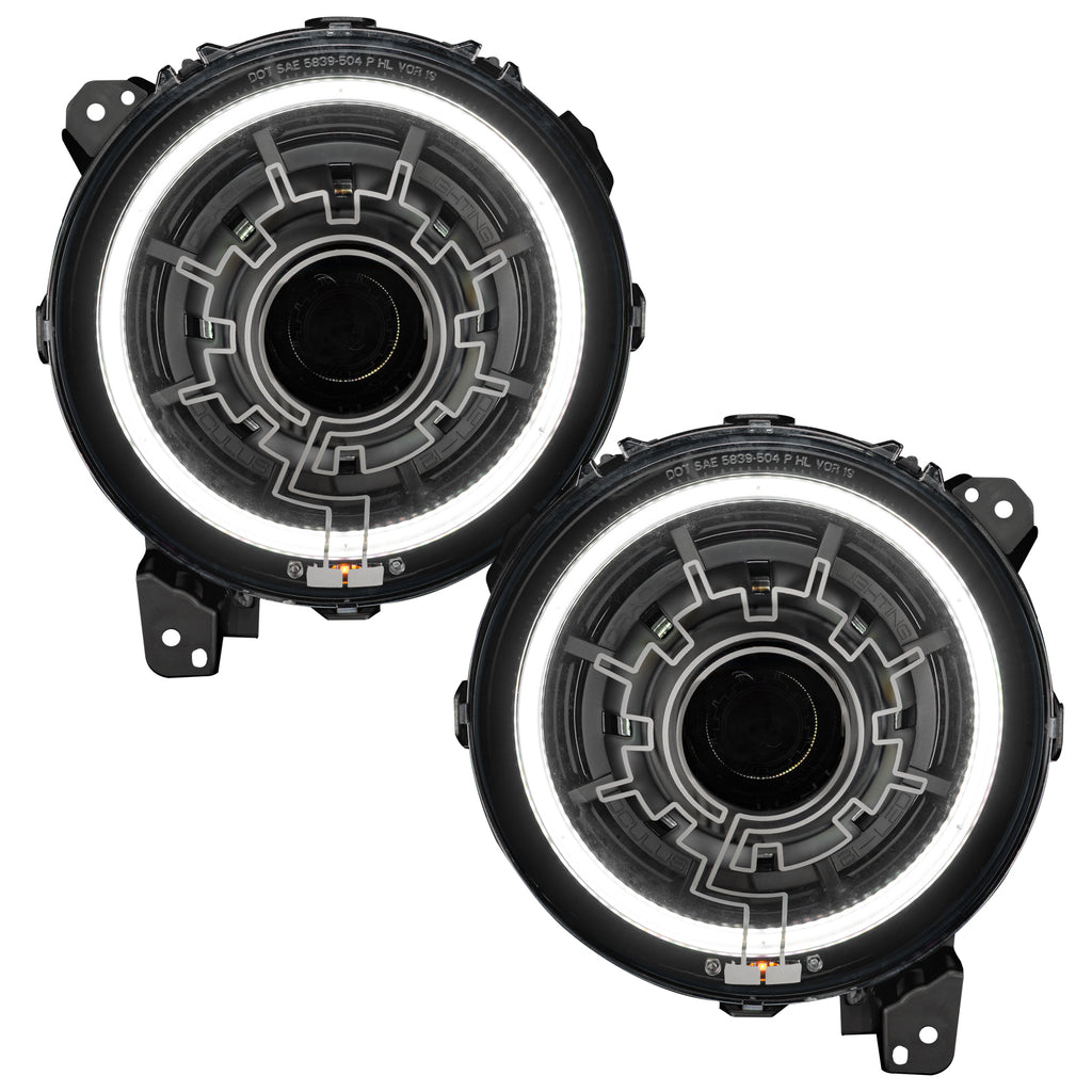 Oculus(TM) Heated Lens Bi-LED Projector Headlights-Jeep Wrangler JL/Gladiator JT by Oracle Lighting