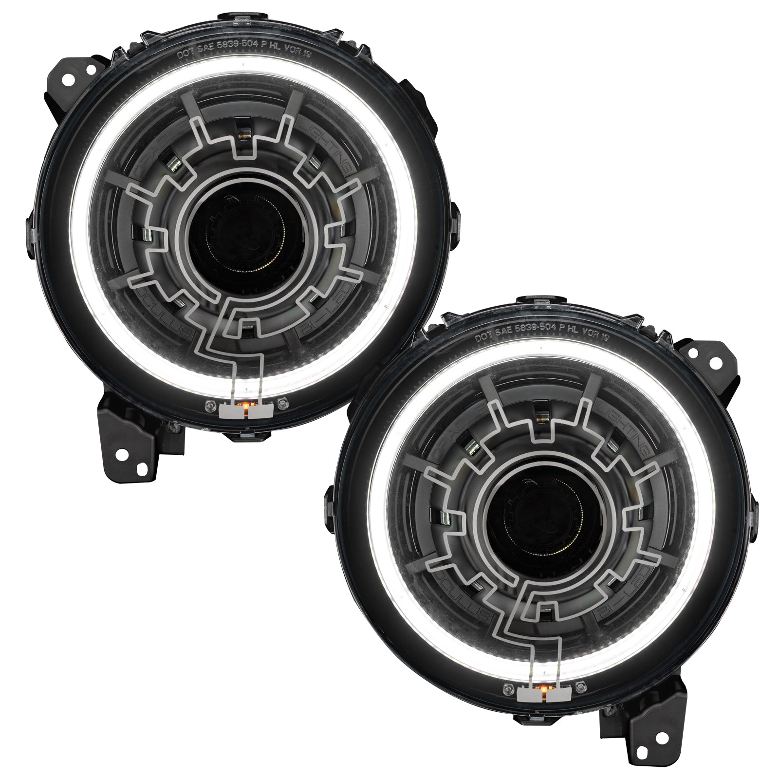 Oculus(TM) Heated Lens Bi-LED Projector Headlights-Jeep Wrangler JL/Gladiator JT by Oracle Lighting