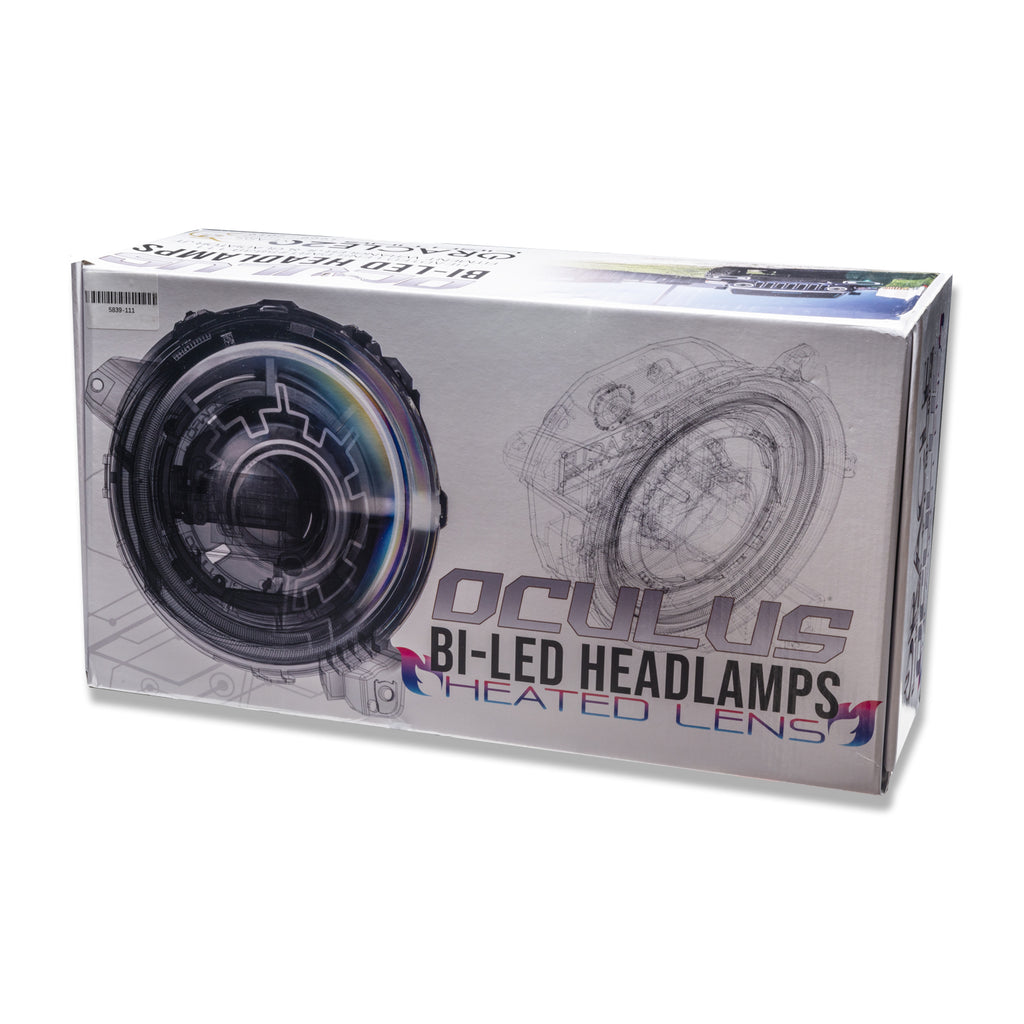 Oculus(TM) Heated Lens Bi-LED Projector Headlights-Jeep Wrangler JL/Gladiator JT by Oracle Lighting