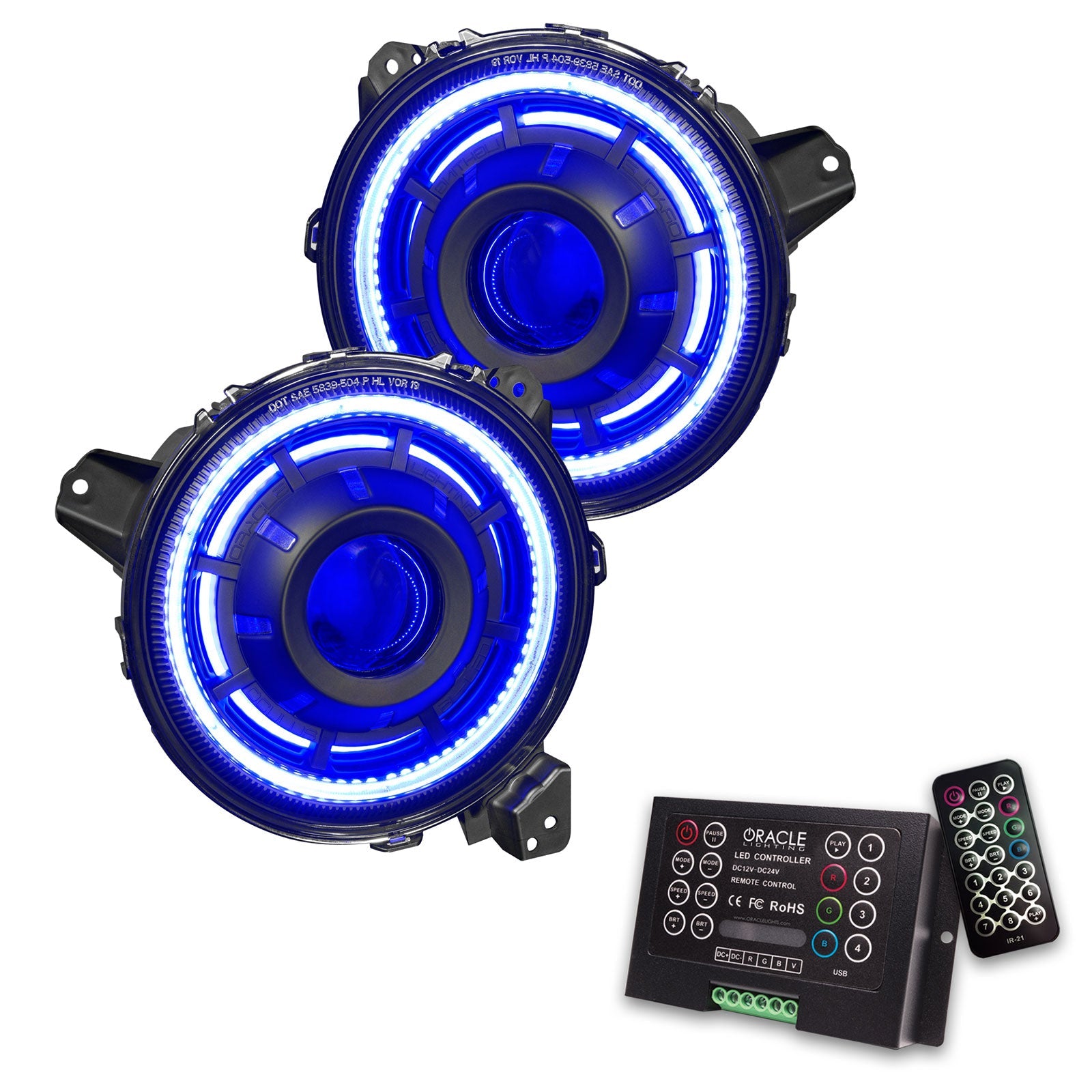 Oculus(tm) ColorSHIFT(r) Bi-LED Projector Headlights for Wrangler JL/Gladiator by Oracle Lighting