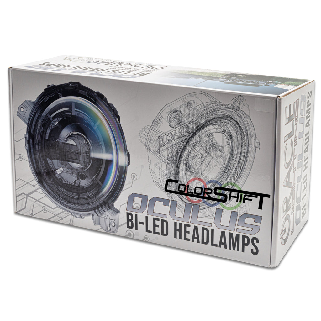 Oculus(tm) ColorSHIFT(r) Bi-LED Projector Headlights for Wrangler JL/Gladiator by Oracle Lighting