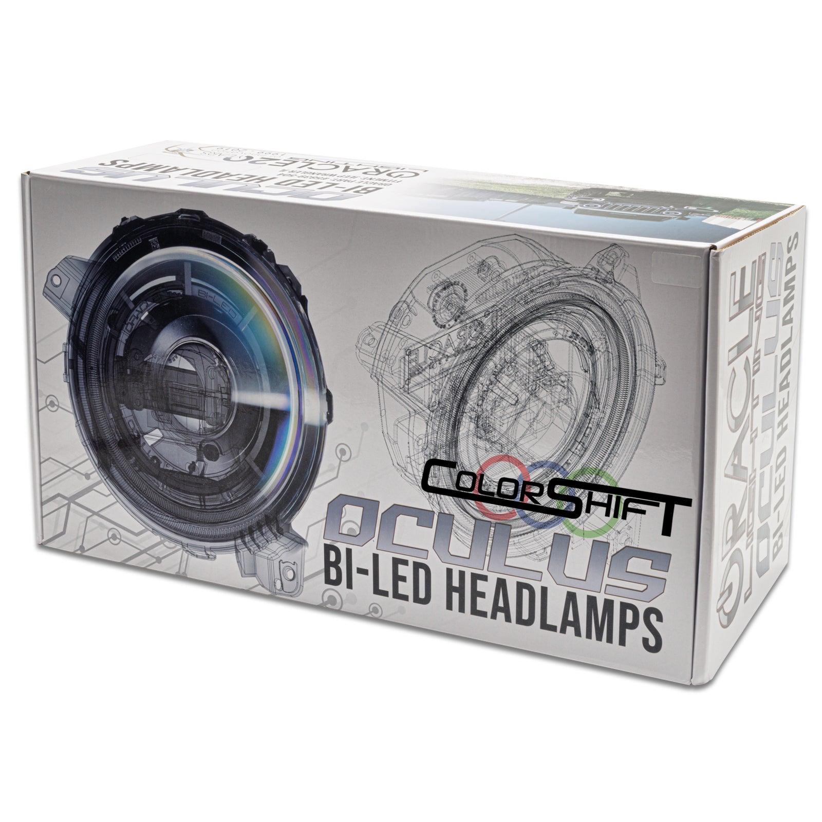 Oculus(tm) ColorSHIFT(r) Bi-LED Projector Headlights for Wrangler JL/Gladiator by Oracle Lighting