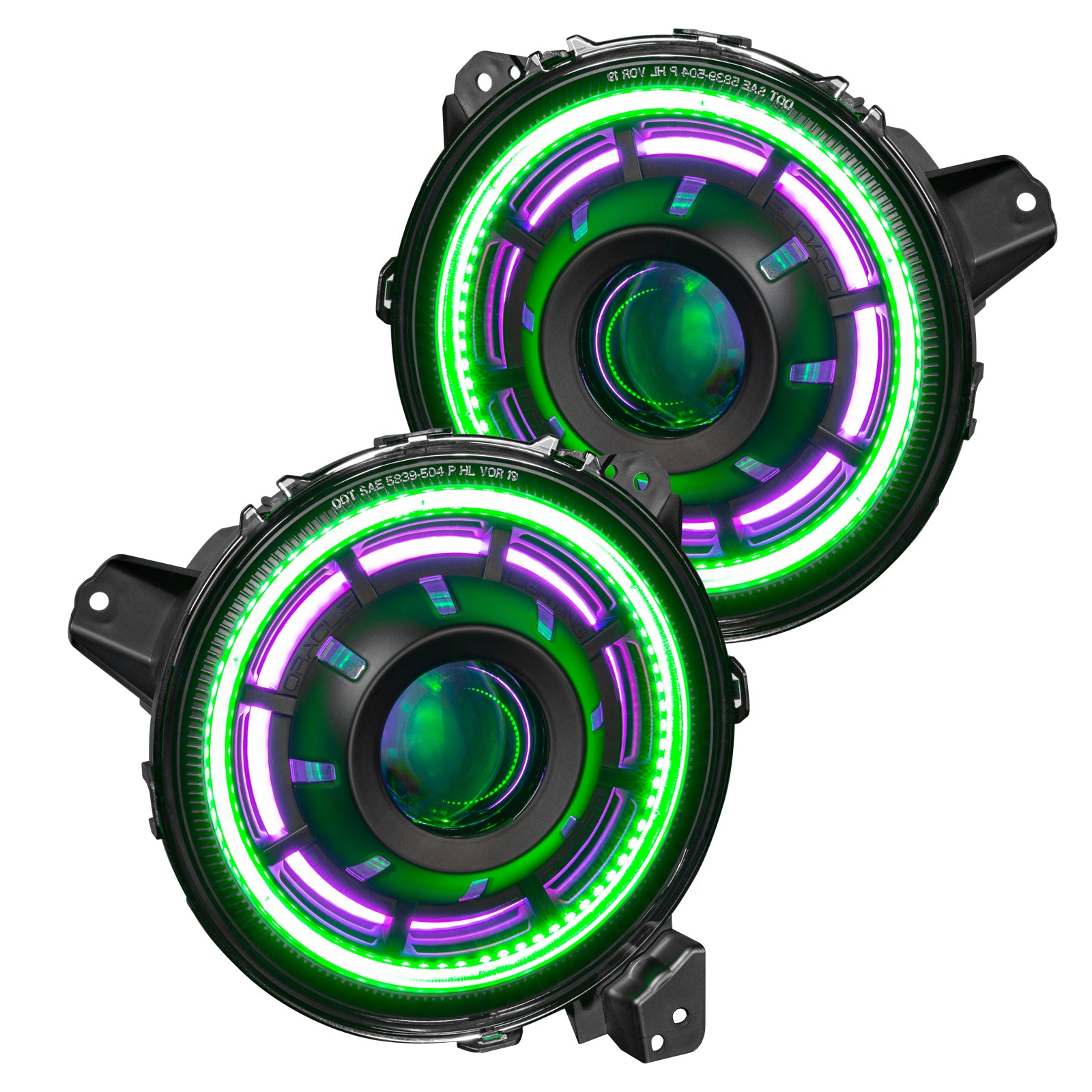 Oculus(tm) ColorSHIFT(r) Bi-LED Projector Headlights for Wrangler JL/Gladiator by Oracle Lighting