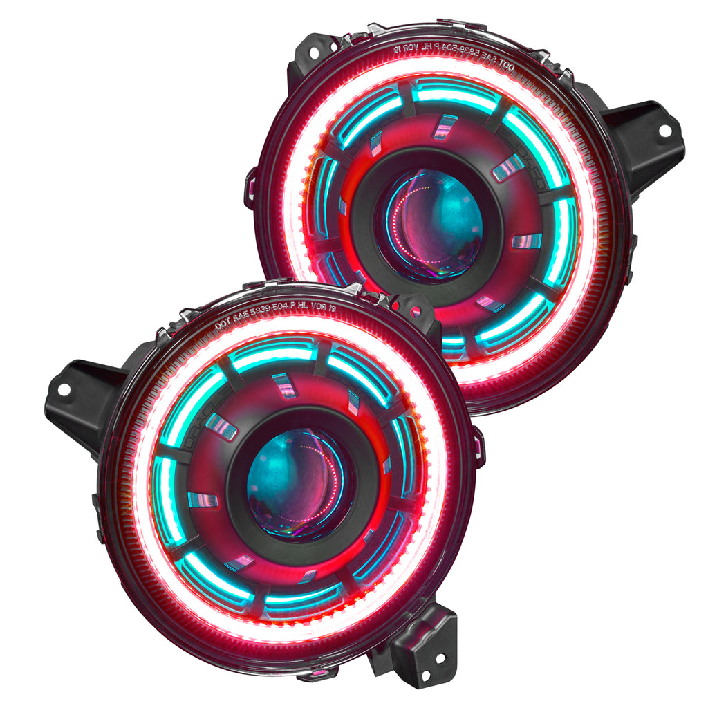 Oculus(tm) ColorSHIFT(r) Bi-LED Projector Headlights for Wrangler JL/Gladiator by Oracle Lighting