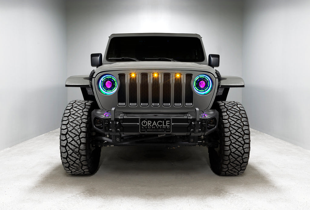 Oculus(tm) ColorSHIFT(r) Bi-LED Projector Headlights for Wrangler JL/Gladiator by Oracle Lighting