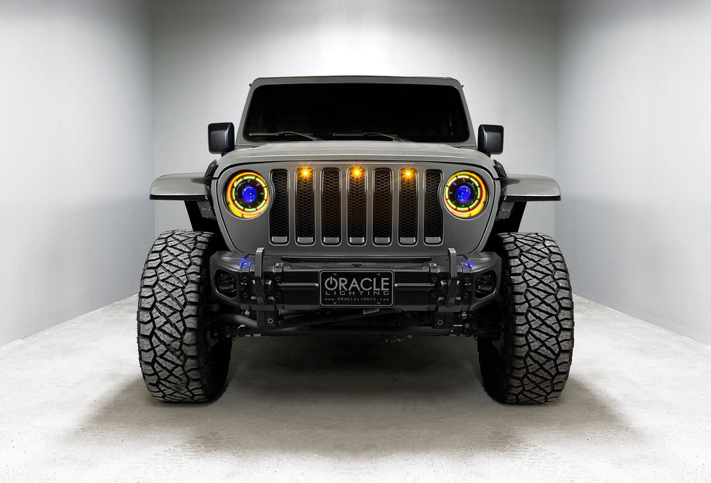 Oculus(tm) ColorSHIFT(r) Bi-LED Projector Headlights for Wrangler JL/Gladiator by Oracle Lighting