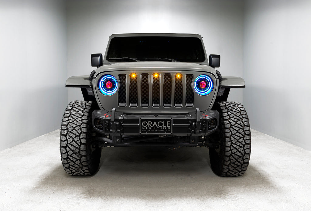 Oculus(tm) ColorSHIFT(r) Bi-LED Projector Headlights for Wrangler JL/Gladiator by Oracle Lighting