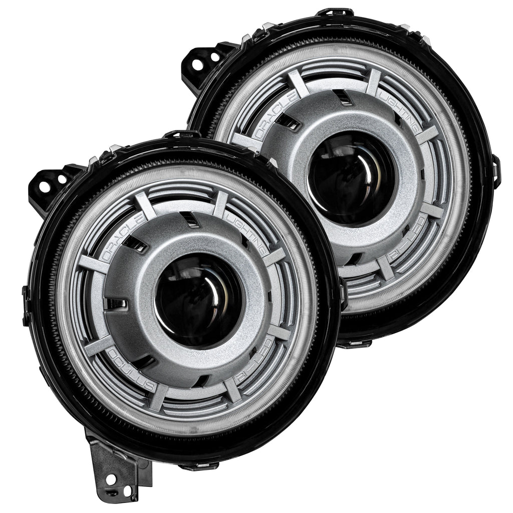 Oculus(tm) Bi-LED Projector Headlights - Satin Silver by Oracle Lighting