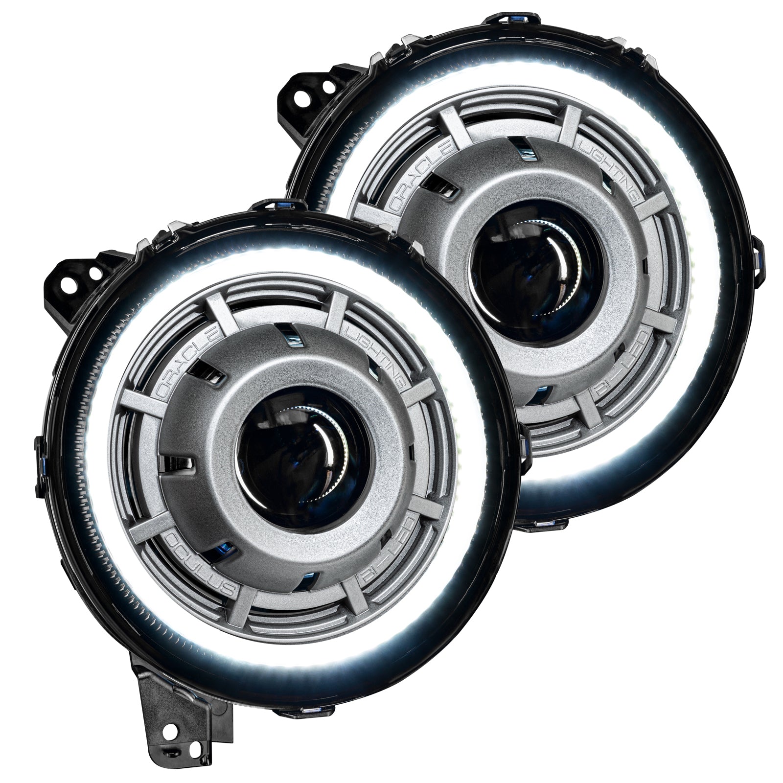 Oculus(tm) Bi-LED Projector Headlights - Satin Silver by Oracle Lighting