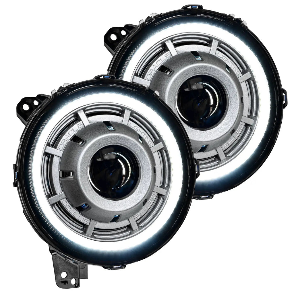 Oculus(tm) Bi-LED Projector Headlights - Satin Silver by Oracle Lighting