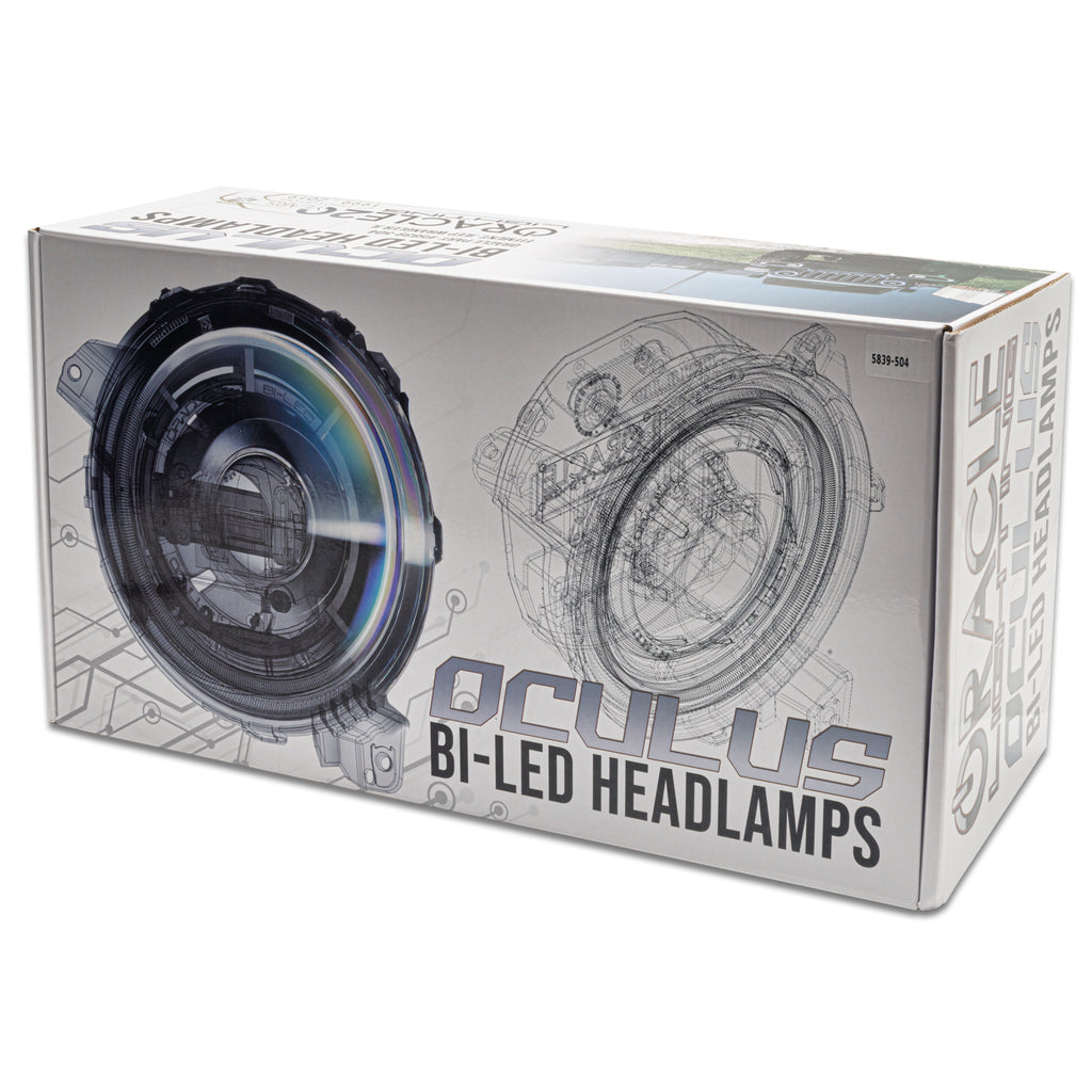 Oculus(tm) Bi-LED Projector Headlights - Satin Silver by Oracle Lighting