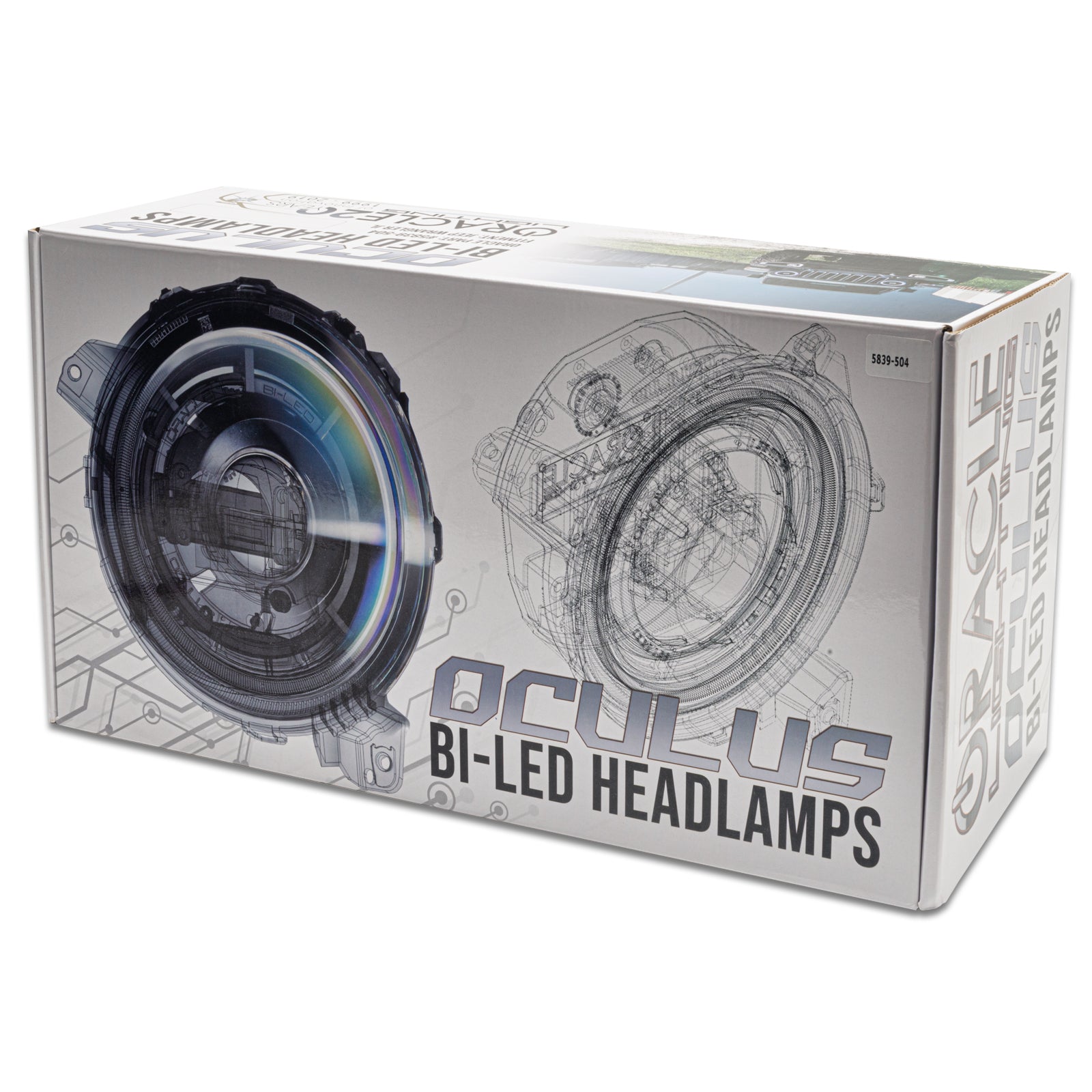 Oculus(tm) Bi-LED Projector Headlights - Satin Silver by Oracle Lighting