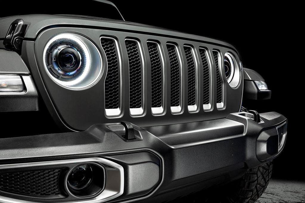 Oculus(tm) Bi-LED Projector Headlights - Satin Silver by Oracle Lighting
