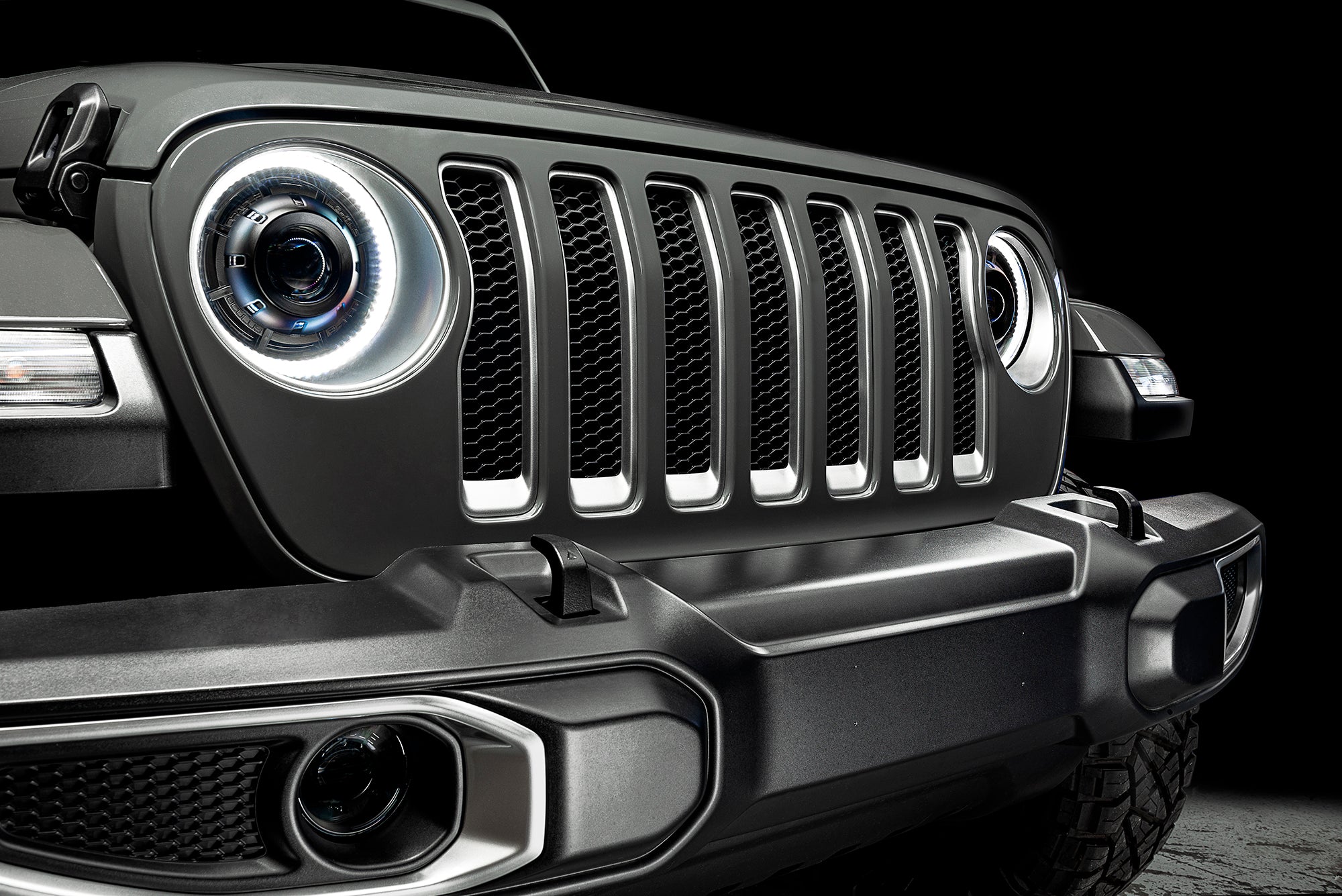 Oculus(tm) Bi-LED Projector Headlights - Satin Silver by Oracle Lighting